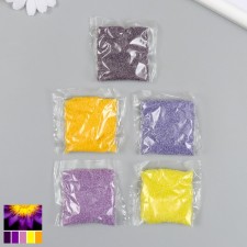 Set of colored sand No. 1, 5 colors, 20 g each
