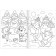Coloring New Year's "mischievous animals", 12 p.