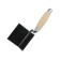 Celma corner tundra, external, powder color, wooden handle, 60 x 60 x 80 mm