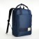 A backpack of textiles with a zipper, 3 pockets, a laptop, blue color