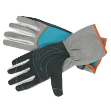 Garden textile gloves, with suede palms, size 7, gray, Gardena