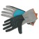 Garden textile gloves, with suede palms, size 7, gray, Gardena