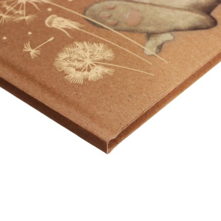 Diary for grades 5-11, 48 sheets "Bunny with glasses", solid cover, craft, foil embossing, offset unit-2