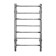 Water heated towel rail Domoterm "Orpheus", P7, 7 crossbars, 400 x 700 mm, chrome