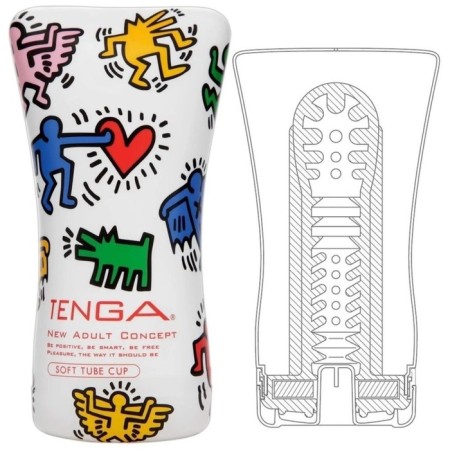 Masturbator Tenga Keith Haring Soft Case Cup-2