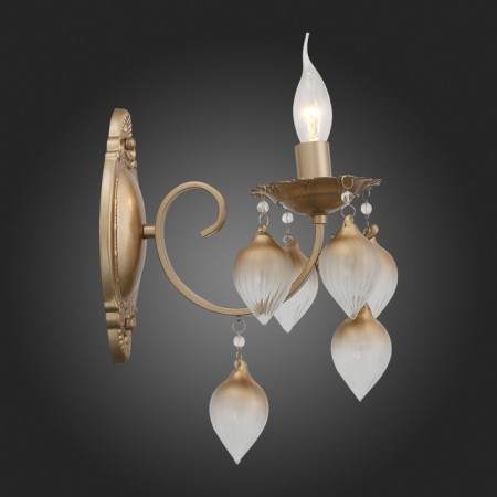 Sconces st. SL659.301.01. Fruitti. 1x40 W, E14, 12x33 cm, golden color-7