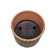 Round pot for flowers, 2l aged-green 15.5x14x14cm