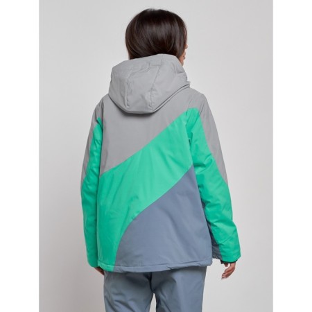 Ski jacket female, size 52, gray color-3