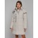 Coat insulated winter female, size 46, beige color