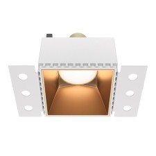 Building lamp Technical DL051-01-GU10-SQ-WMG, GU10, 1x20 W, 130x75x55 mm, matte gold