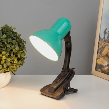 Table lamp E27, with off. On a clamp (220V) green (108V) Risalux-8