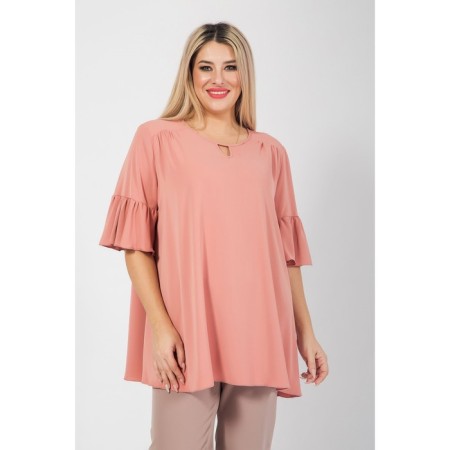 Female blouse, size 56, powder color-3