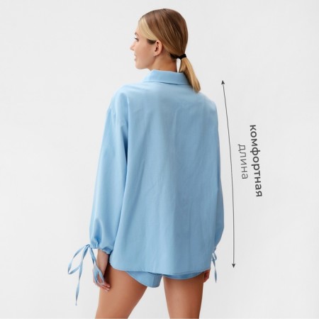 Women's costume (blouse, shorts) minku: casual collection color Blue, size 42-17