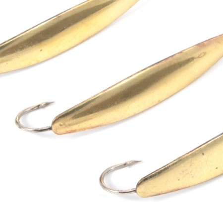 Vertical spin "ogan" perch, size 35 mm, 3.5 g, brass color-1