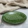 Tea set, Rishtan painting, 9 objects, green: kettle 0.8 l, Piala 0.3 l