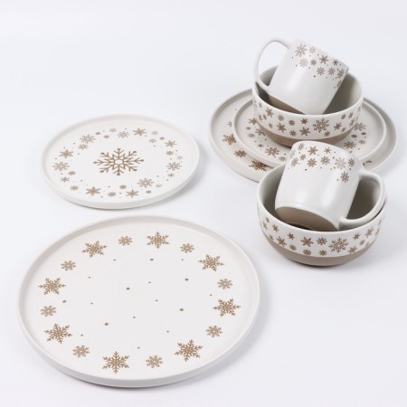 New Year's ceramic "Snow Tale" mug, 400 ml-4