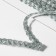 Decorative braid "Kosichka", 8 mm, 10 ± 1 m, silver color