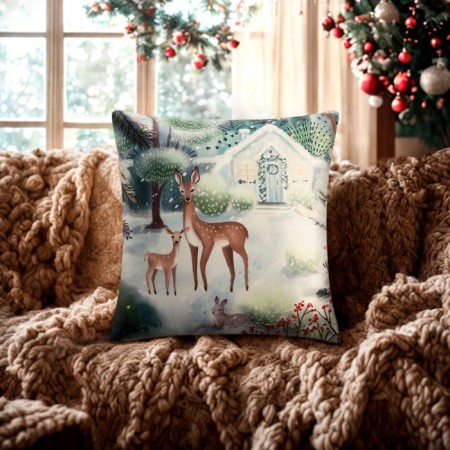Case on the pillow Ethel "Winter Forest", 40*40 cm, 100 p/e, velor