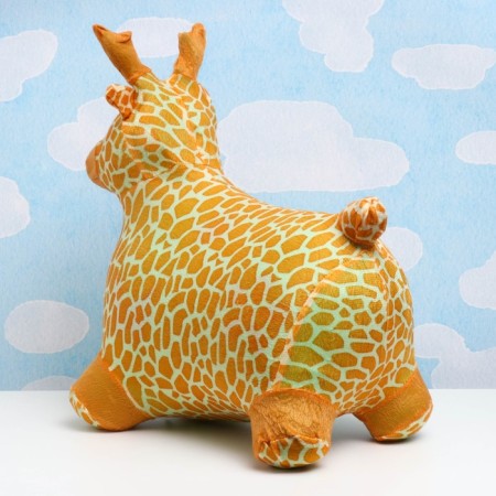 Toy - Children's "Deer" rubber inflatable, 50x27cm, in a case, brown-1