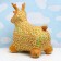 Toy - Children's "Deer" rubber inflatable, 50x27cm, in a case, brown