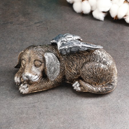 Piggy bank "Pesik Angel" 21x12cm, Bonza with silver-3