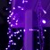 Garland "fringe" 4 × 0.6 m, IP44, transparent thread, 180 LED, purple glow, 8 modes, 220 V