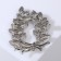 Brooch "Wreath" Kolos, blue color in silver
