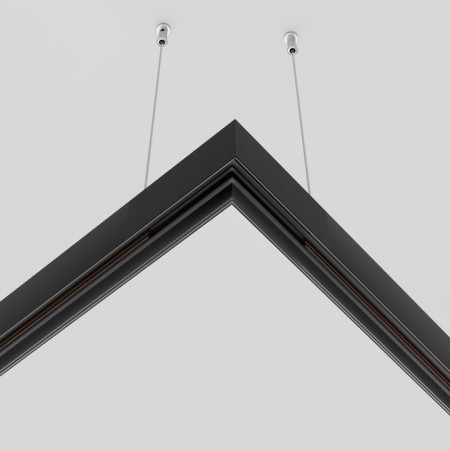 Corner Connector for the Technical Trahnical Trahnical Trahcl-41b, 10x10x5.2 cm, black color Black-2