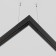 Corner Connector for the Technical Trahnical Trahnical Trahcl-41b, 10x10x5.2 cm, black color Black