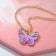 Pendant "Chosulka" butterfly, 40 cm, colored in gold