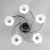 Versalya chandelier 5XE27 40W Black-chromium 60x60x26 cm Bayerlux