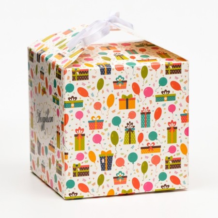 Folding box "Gifts", 10 x 10 x 10 cm-1