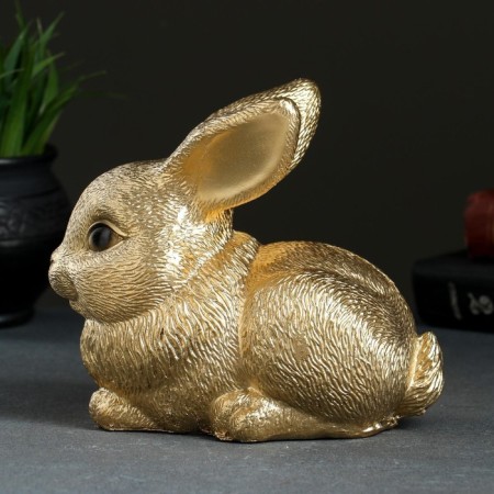 Piggy bank "Bunny" Golden, 19x11x16cm-1