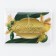Stick on the bottle "CHAMPANENENT", Green with gold, 12 x 8 cm