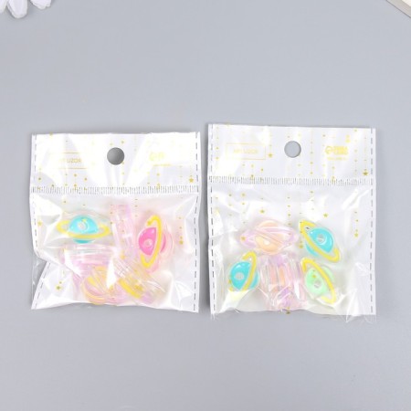 Busina plastic "Summer breeze. Saturn" Gloss Mix 2.2x1.8x0.8 cm-4