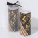 Electronic candle "Black with gold", 5 x 10 cm