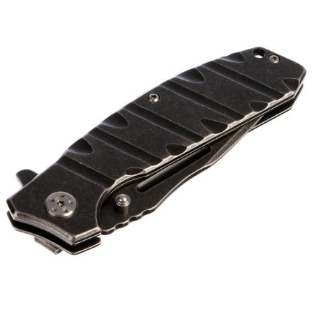 Singer folding knife with a clip, 114.3 mm, hilt: stainless steel, gift boxing-1