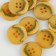 A set of buttons, 4 punctures, d = 20 mm, 10 pcs, mustard color