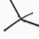 Gamak stand, black, 285 x 110 x 105 cm