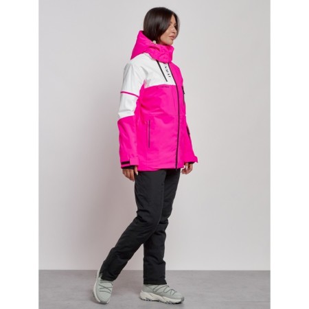 Ski costume is women's winter, size 48, pink color-2