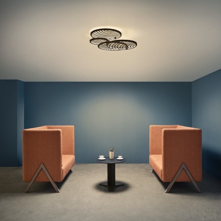 Lamp wall-flowing Mantra Collage, LED, 4500LM, 3000K, 635x170x695 mm, black color black-7