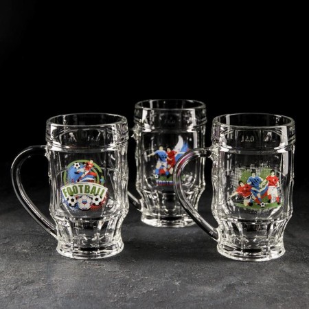 Beer Mug "World Football", 500 ml, MIX drawing-6