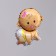 Foil ball 12 "Baby-girl"