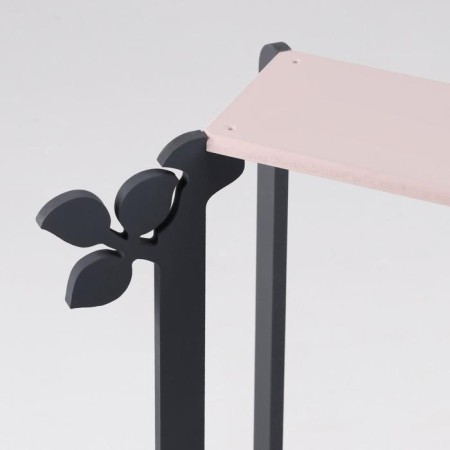 Bucker “Flora” 49x59x23 cm, gray-pink flower shelf-2