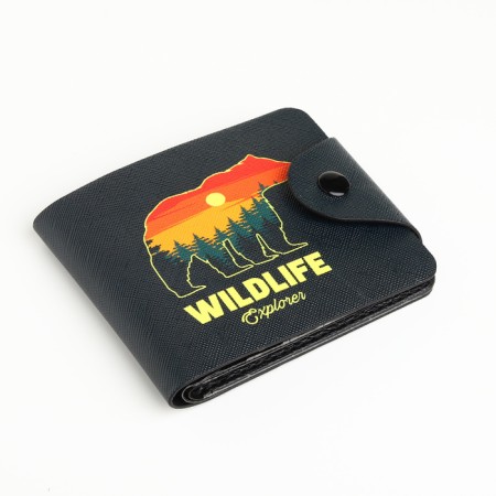 Wallet on the button, the color is black-2