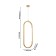 Suspension Castled 20 mm, LED 14.4W