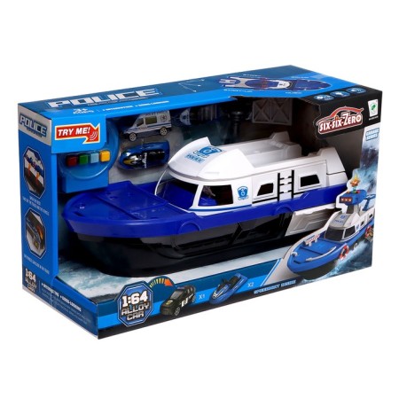 Parking "Police boat", with cars, light and sound effects-13