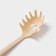 Spoon for spaghetti shade "beige", 28 cm, beige color