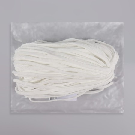 Shoes for shoes, steam, flat, 6 mm, 90 cm, packing 25 pcs, white color-3