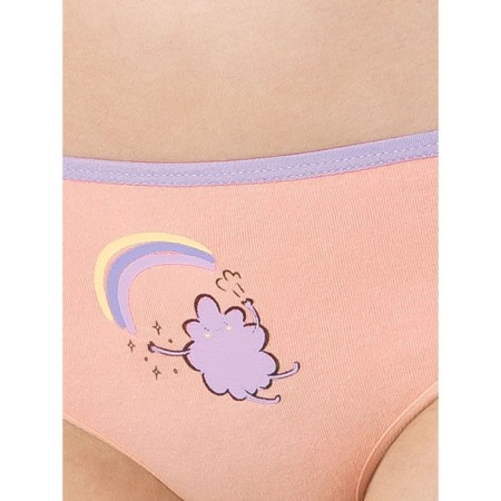 Panties for girls, height 116 cm, lavender, peach, azure color, 3 pcs-8
